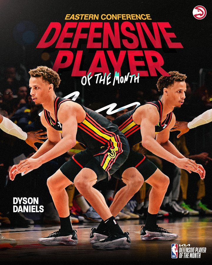 球员因为表现出色获得了月度最佳球员的称号